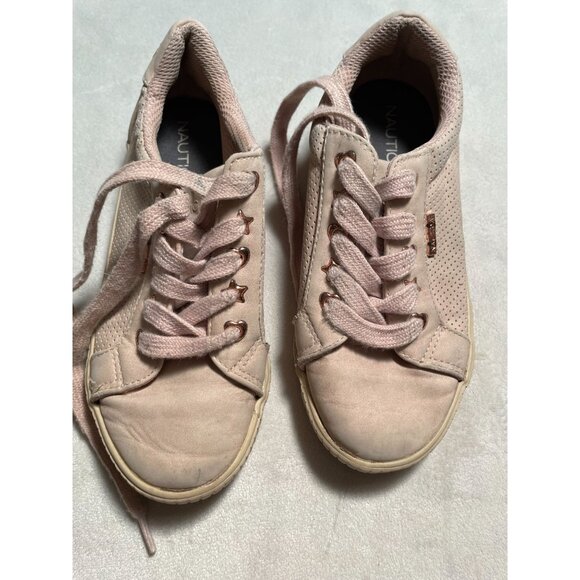 Nautica Childrens Light Pink Lace-Up Sneakers Size 1 - Picture 1 of 6